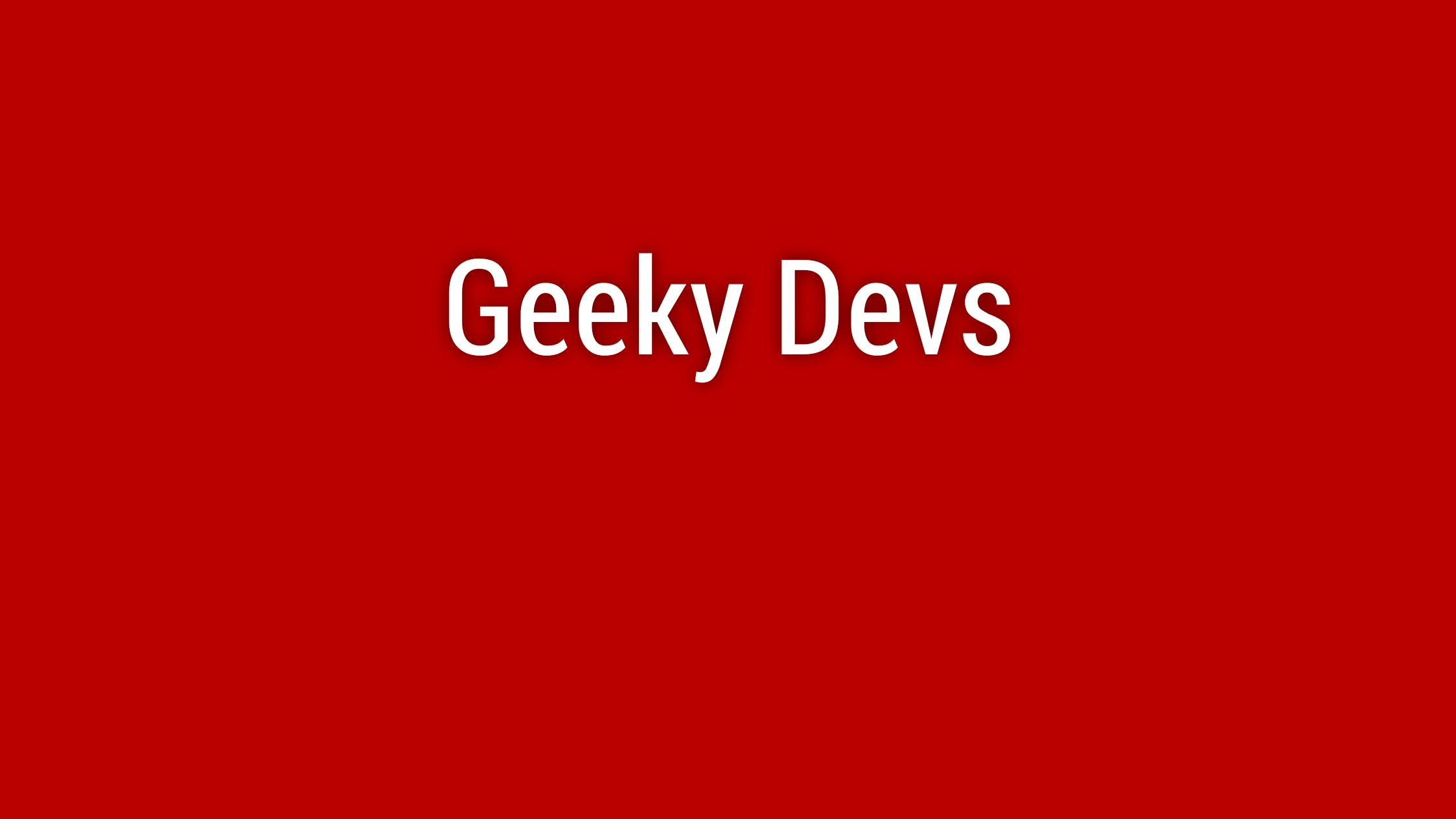 Geeky Devs Studio