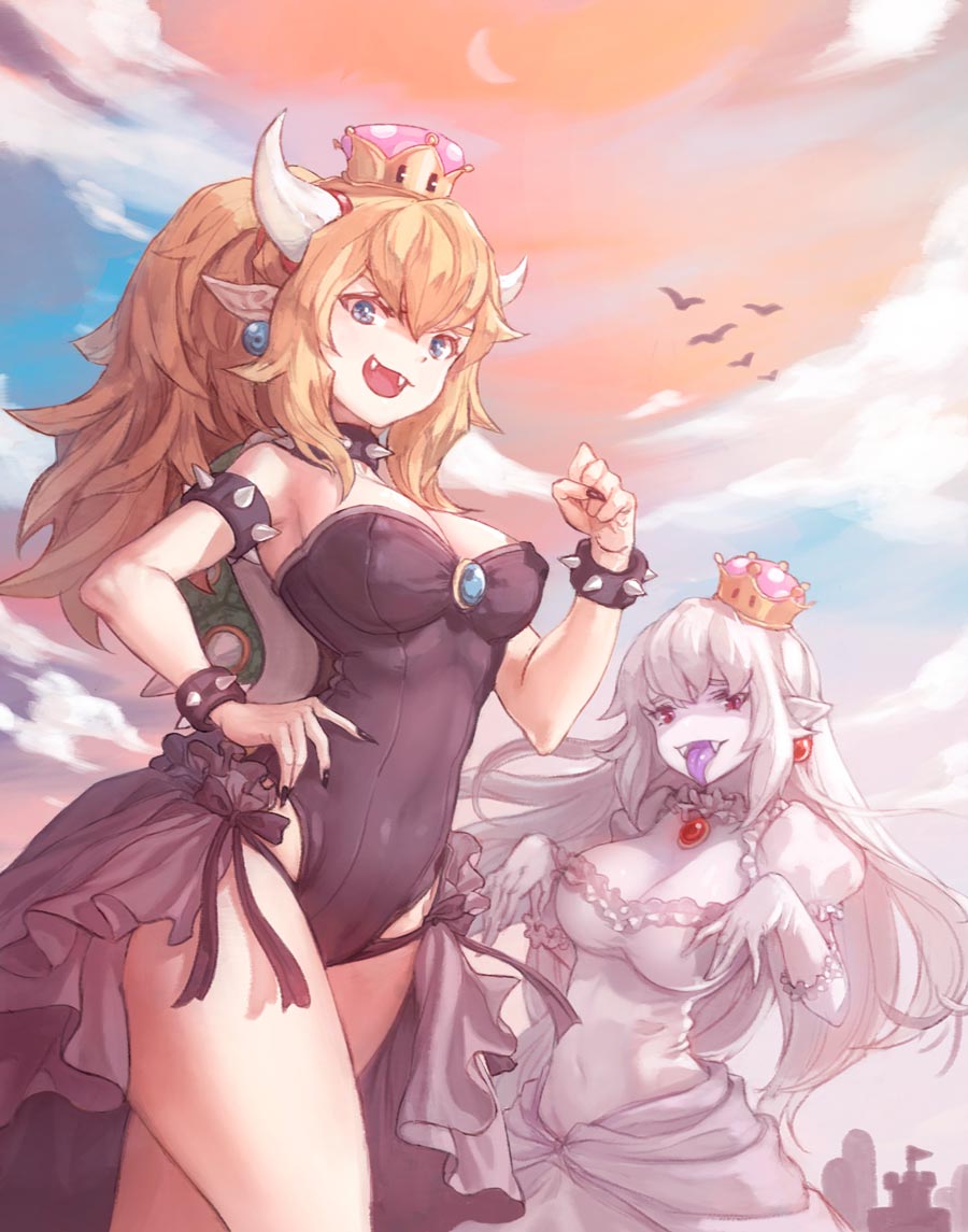 会放过任何神奇的脑洞,桀骜的库巴姬与害羞的幽灵姬形象就这样诞生啦